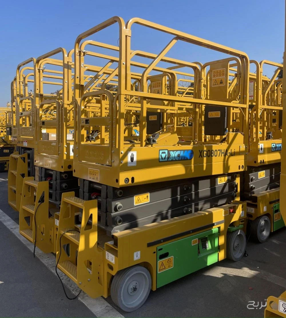 سيزر لفت للايجار بالدمام .. ببطاريات ليثيوم متطورة .. ارتفاع 8 متر و 10 متر شحن سريع